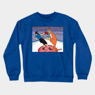 Boxing Glove Boxing Kangaroo Fighting Crewneck Sweatshirt